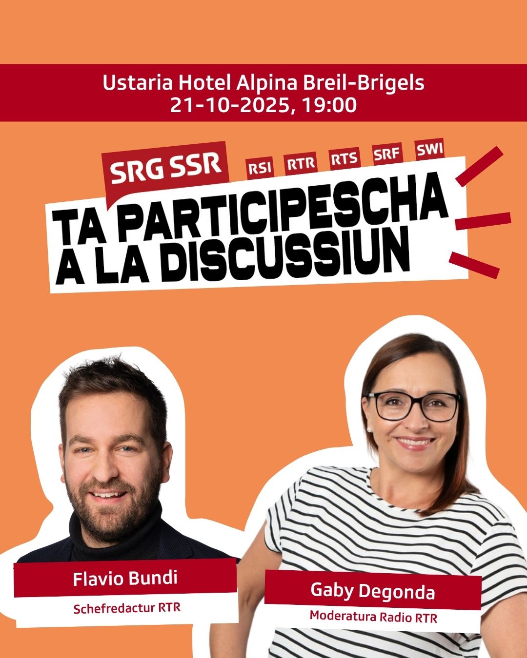 Inscunter cun RTR a Breil