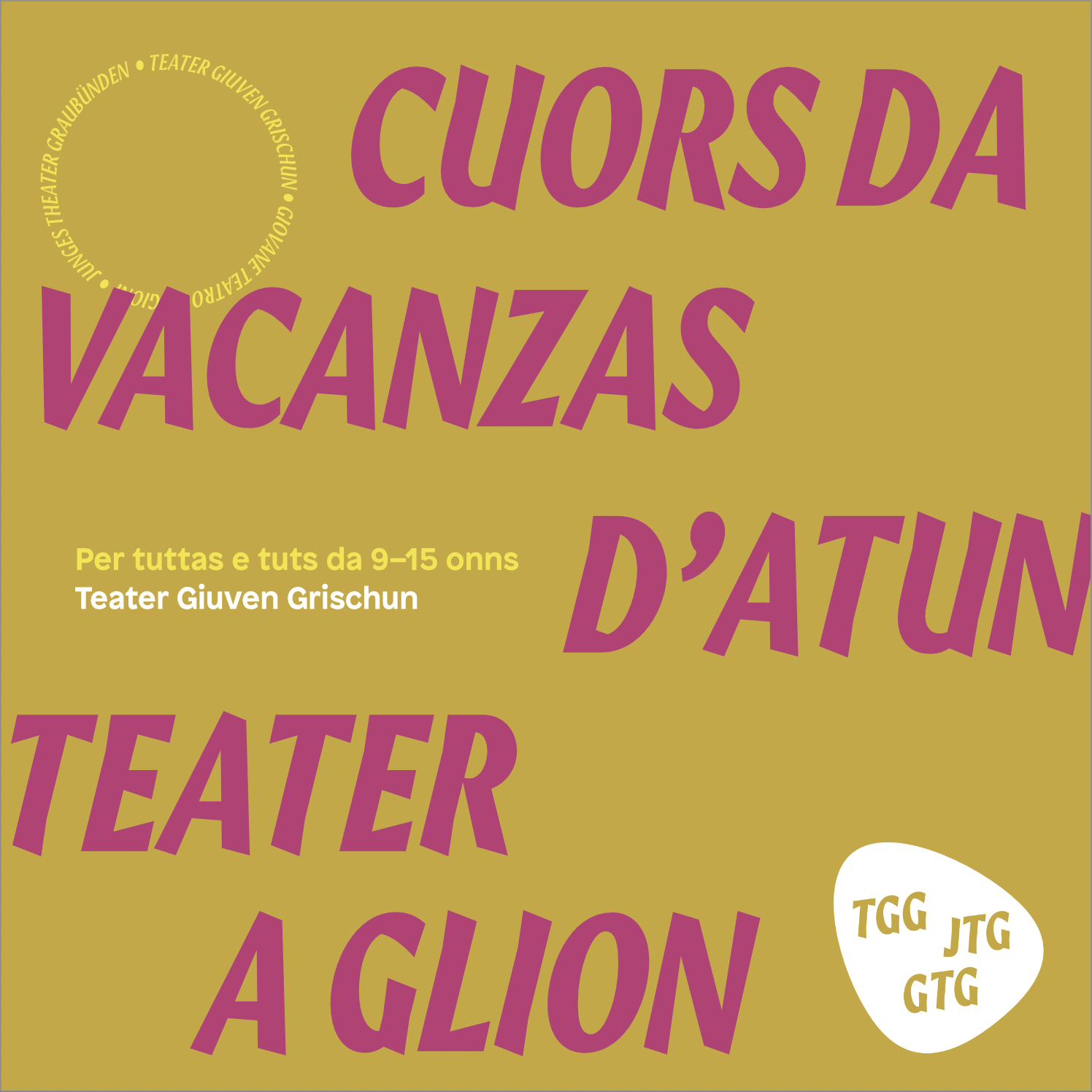Cuors da teater per uffants da 9 fin 15 onns