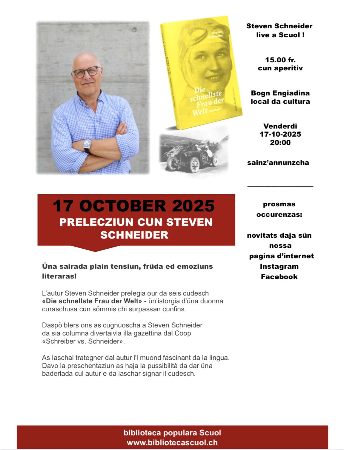 Prelecziun cun Steven Schneider