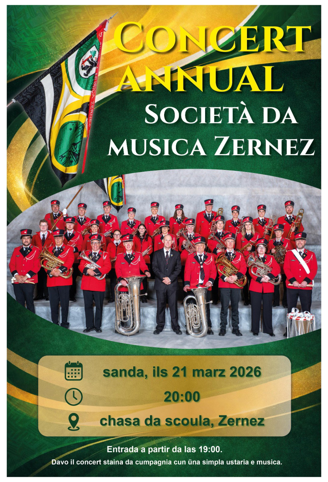 Concert annual da la Società da musica Zernez