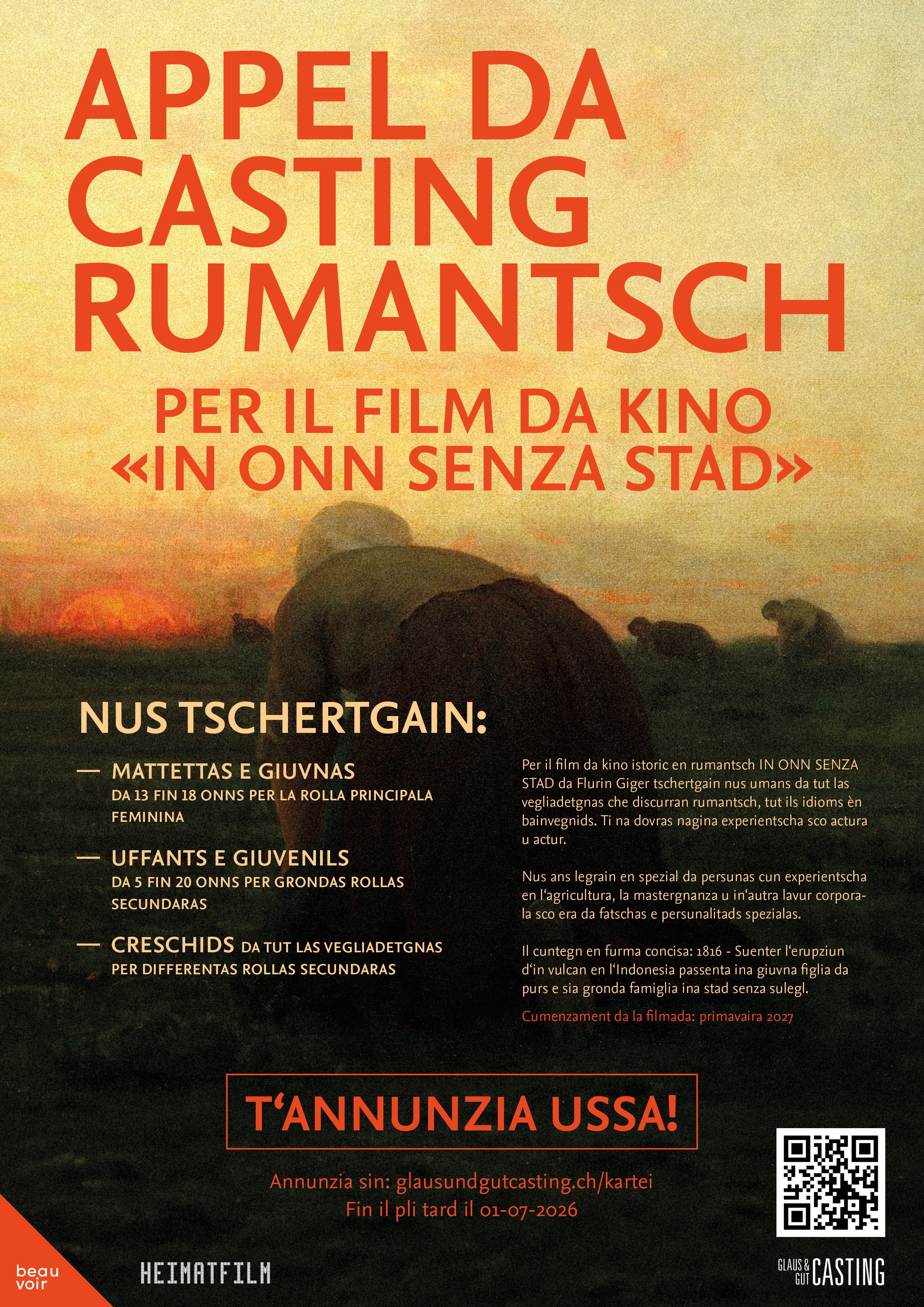 Appel da Casting Rumantsch 