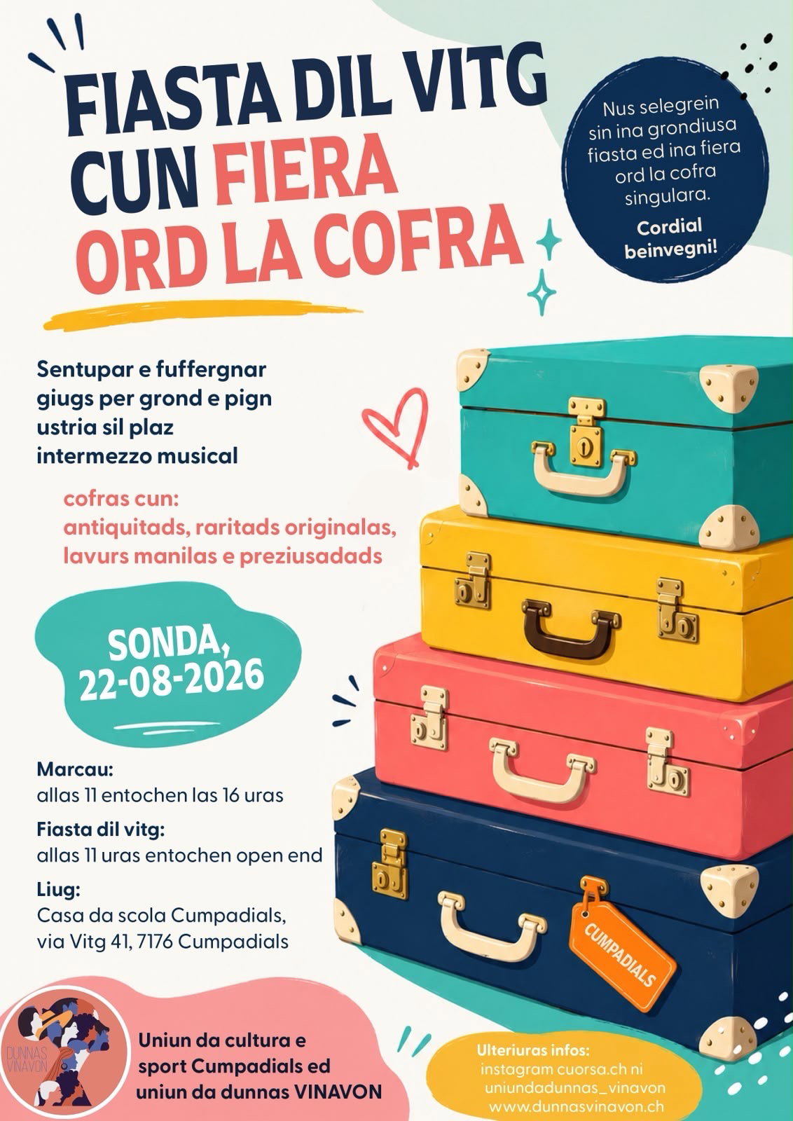 Fiasta dil vitg cun fiera ord la cofra