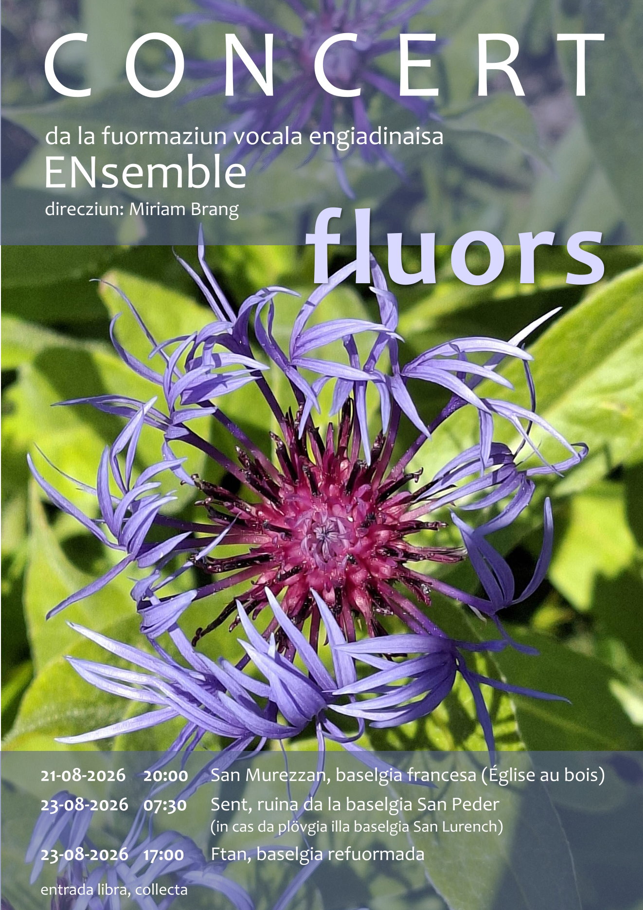 fluors - Concert da la fuormaziun vocala engiadinaisa ENsemble