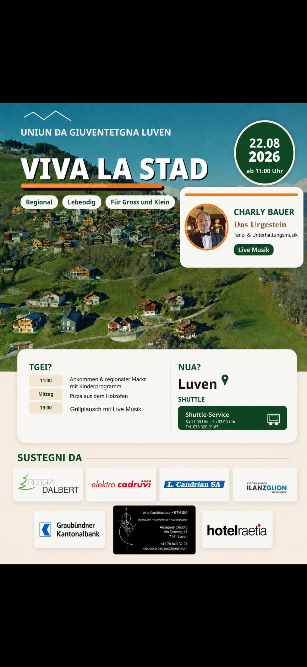 Fiasta dal vitg "viva la stad" a Luven