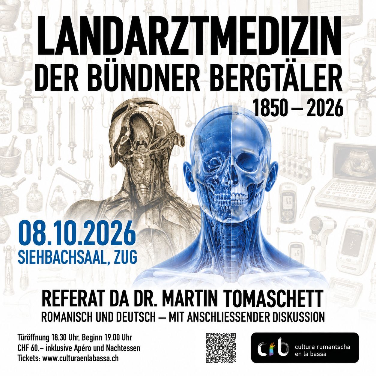 Referat Dr. Martin Tomaschett sur da Medischina da medis da chasa en las valladas muntagnardas grischunas dal 1850–2026