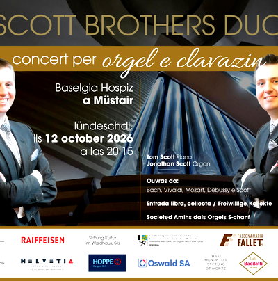 Concert per orgel e clavazin da Jonathan e Tom Scott, da Manchester (GB)
