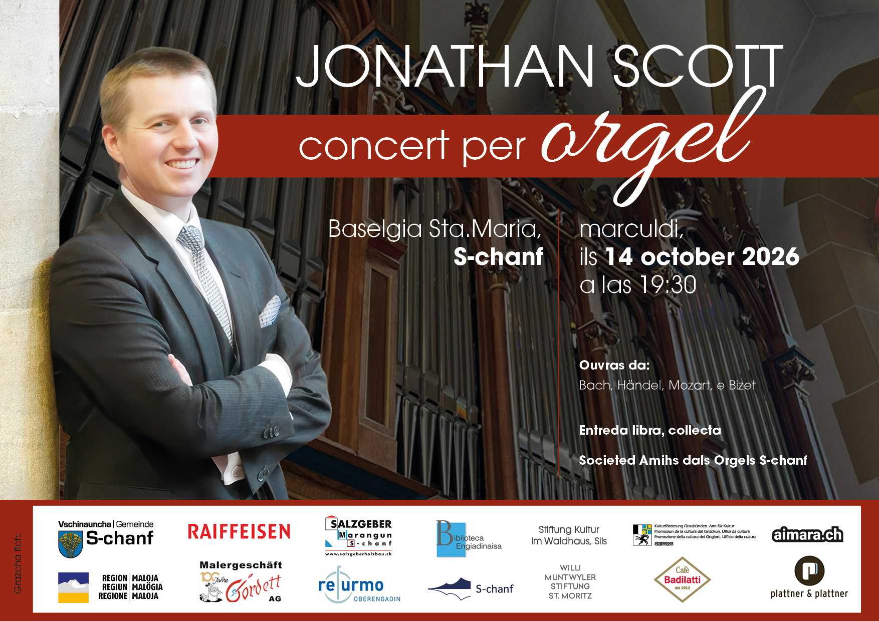 Concert d'orgel da Jonathan Scott, Manchester (GB)