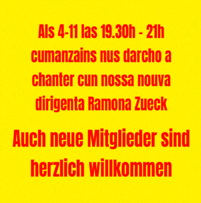 Cor masdo Zuoz: Prouva da chaunt liber